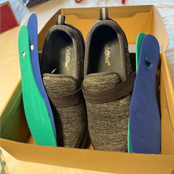OrthoFeet Quincy Slip-On Shoes Women’s 12 X-Wide Gray Orthopedic NEW
